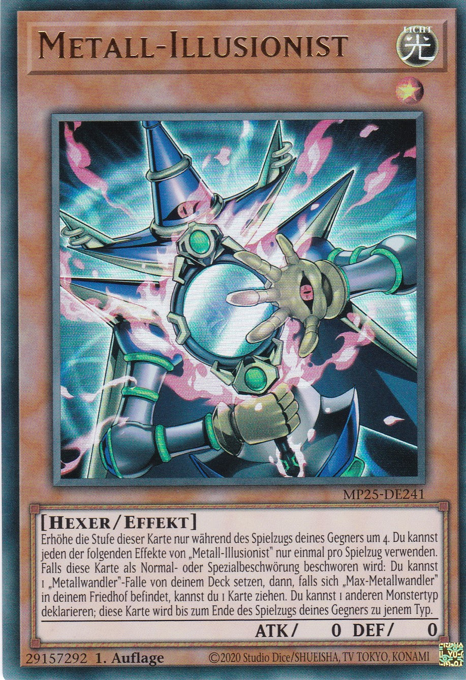 Metall-Illusionist – MP25-DE241 – Ultra Rare – 1. Auflage – Deutsch – 2025 Mega-Pack Tin