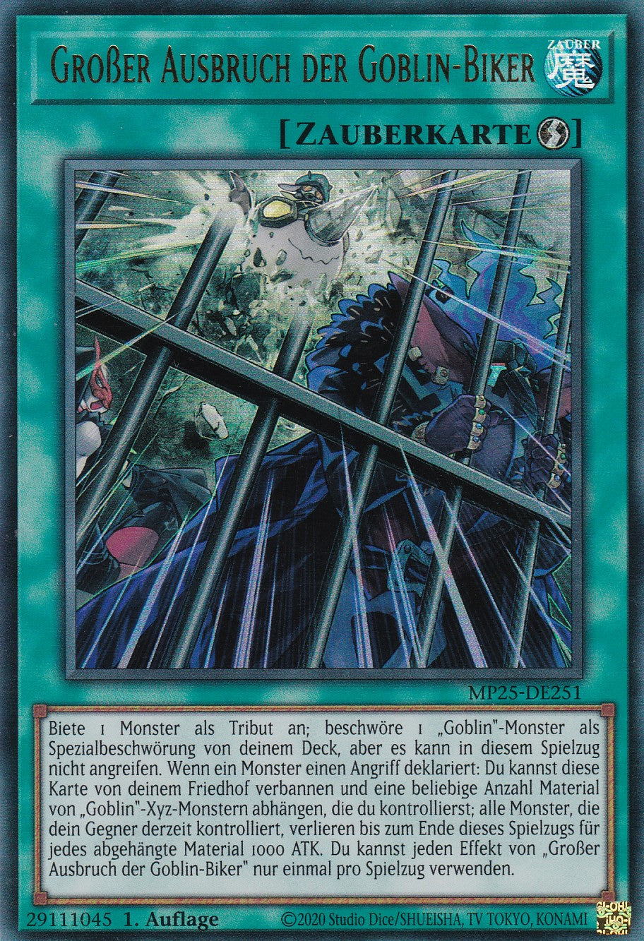 Großer Ausbruch der Goblin-Biker – MP25-DE251 – Ultra Rare – 1. Auflage – Deutsch – 2025 Mega-Pack Tin