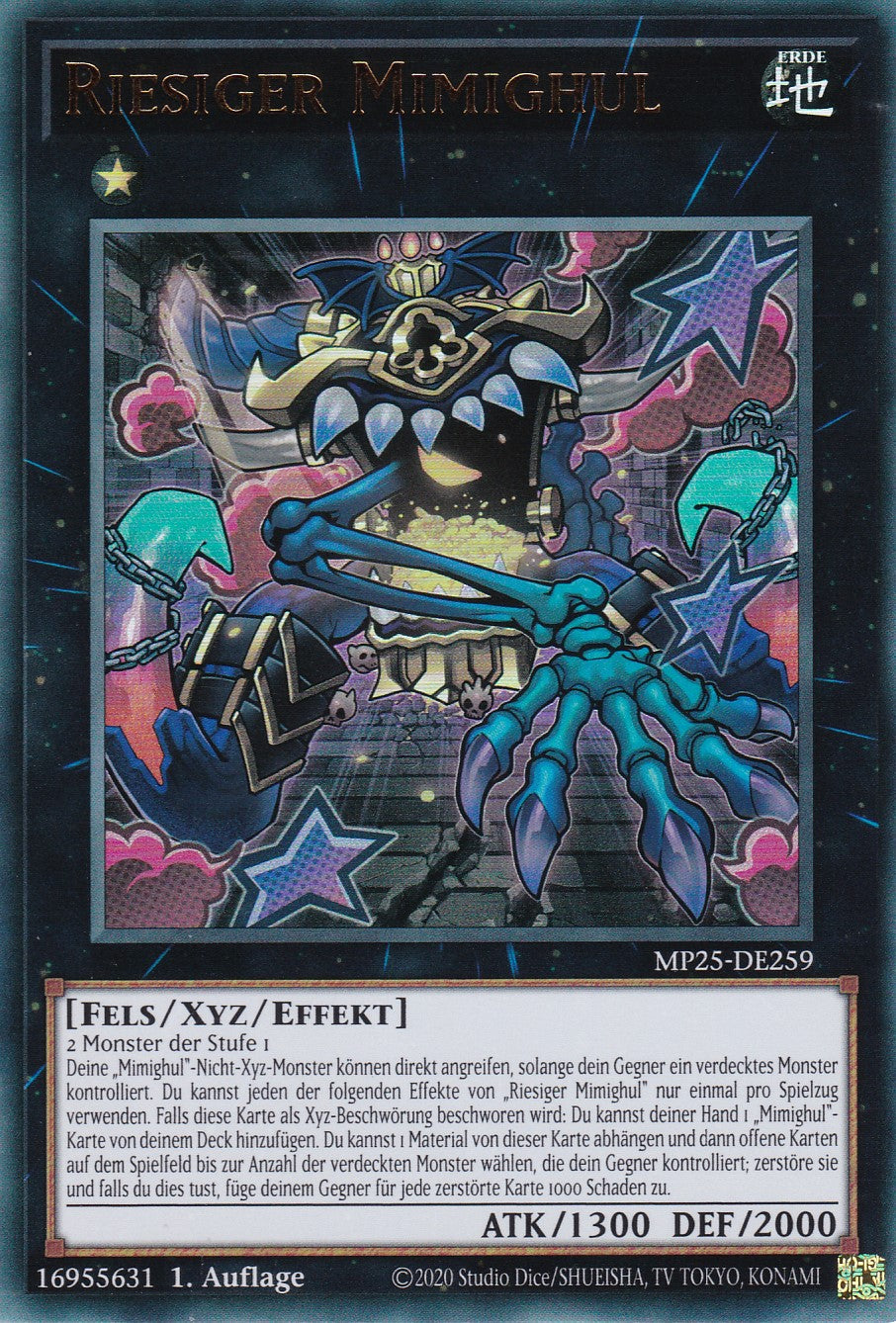 Riesiger Mimighul – MP25-DE259 – Ultra Rare – 1. Auflage – Deutsch – 2025 Mega-Pack Tin