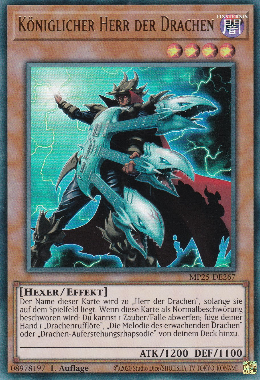 Königlicher Herr der Drachen – MP25-DE267 – Ultra Rare – 1. Auflage – Deutsch – 2025 Mega-Pack Tin