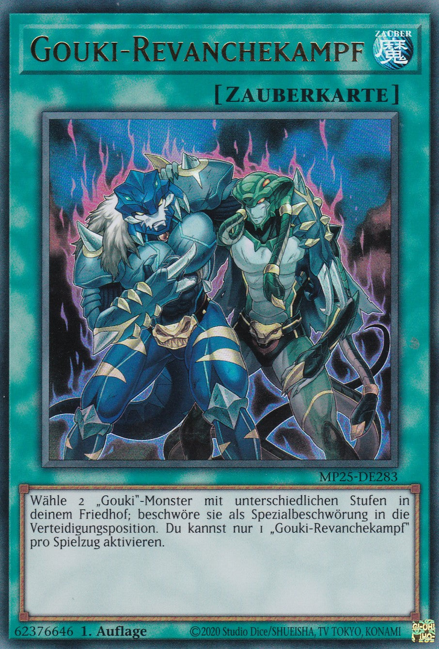 Gouki-Revanchekampf – MP25-DE283 – Ultra Rare – 1. Auflage – Deutsch – 2025 Mega-Pack Tin