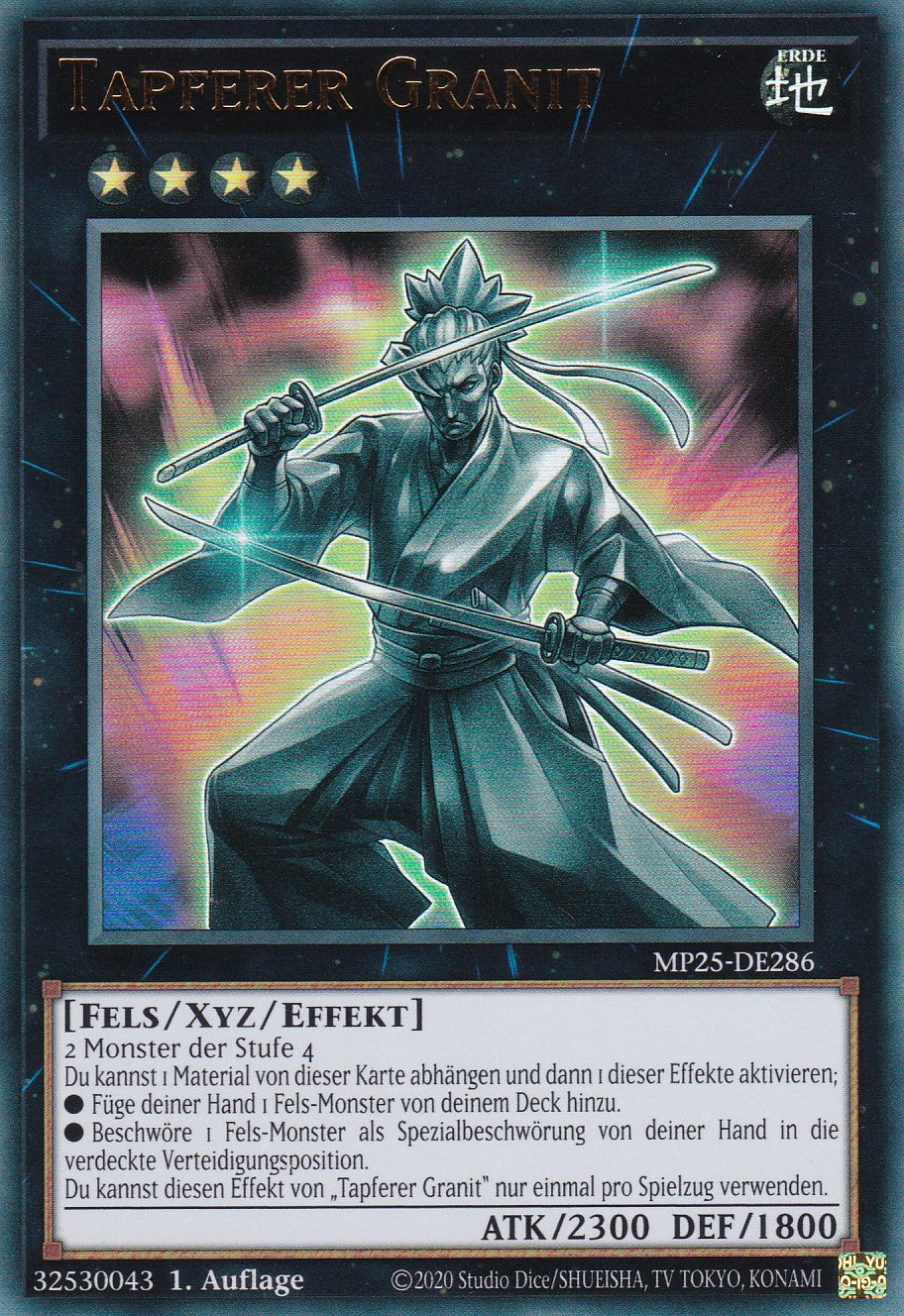 Tapferer Granit – MP25-DE286 – Ultra Rare – 1. Auflage – Deutsch – 2025 Mega-Pack Tin