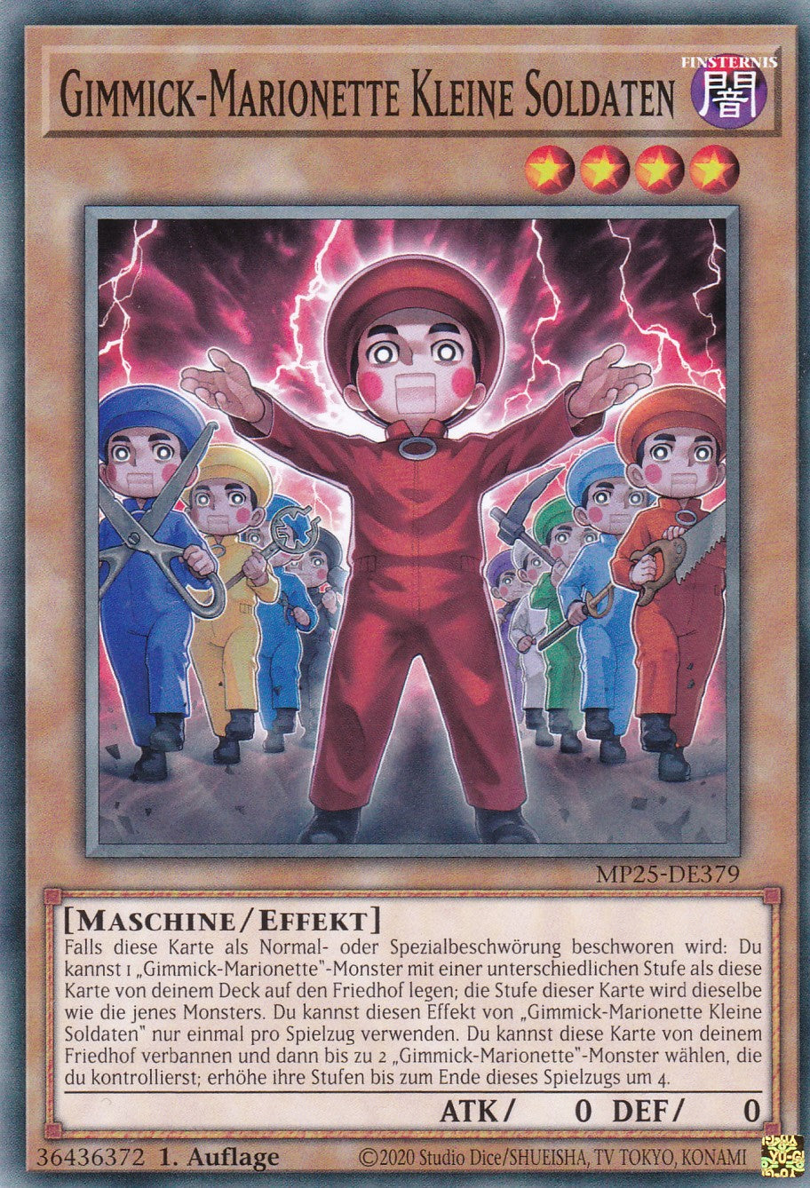 Gimmick-Marionette Kleine Soldaten – MP25-DE379 – Common – 1. Auflage – Deutsch – 2025 Mega-Pack Tin