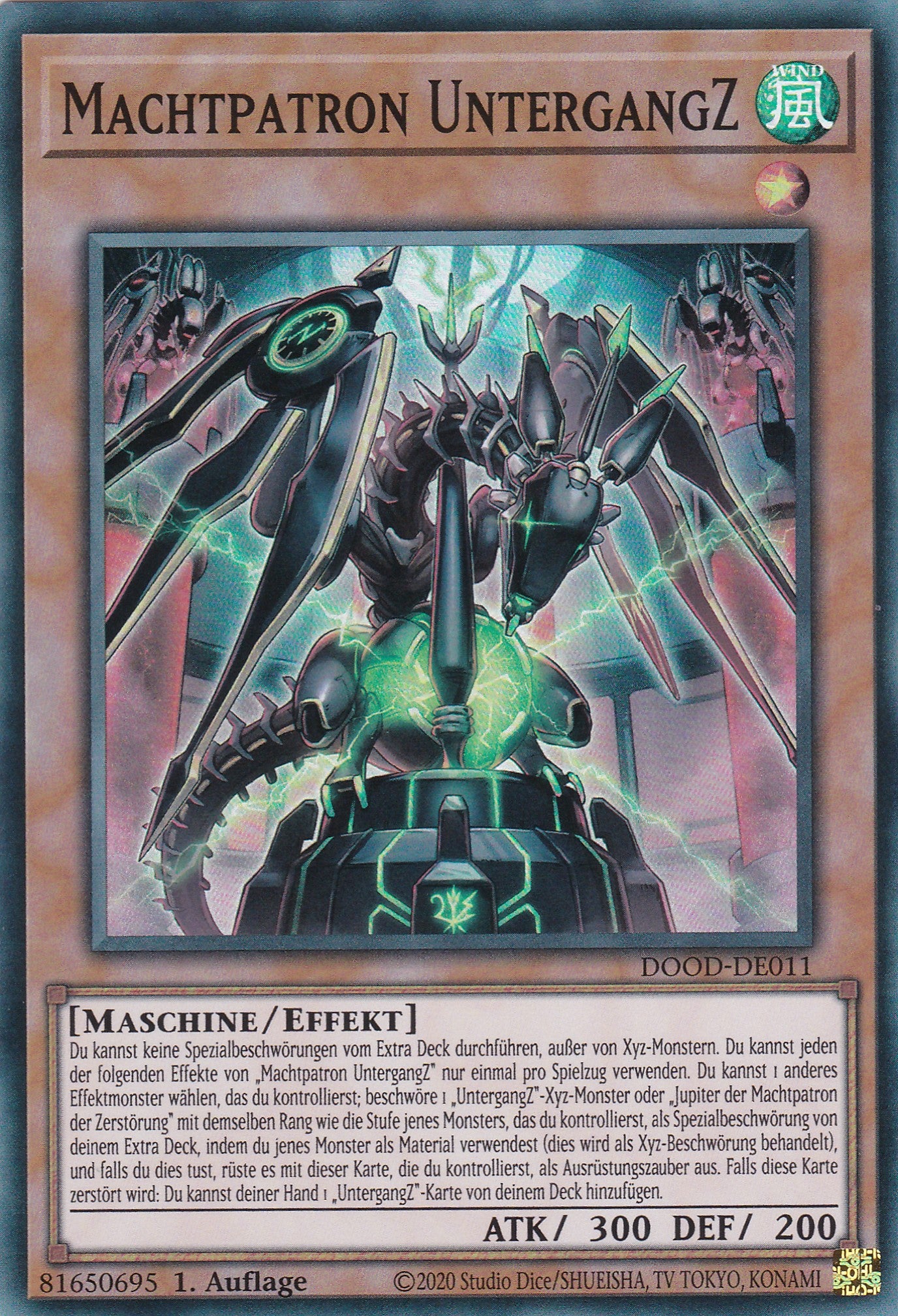 Machtpatron UntergangZ – DOOD-DE011 – Super Rare – 1. Auflage – Deutsch – Doom of Dimensions