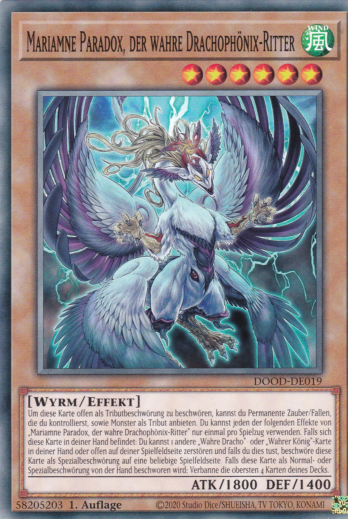 Mariamne Paradox, der Wahre Drachophönix-Ritter – DOOD-DE019 – Common – 1. Auflage – Deutsch – Doom of Dimensions