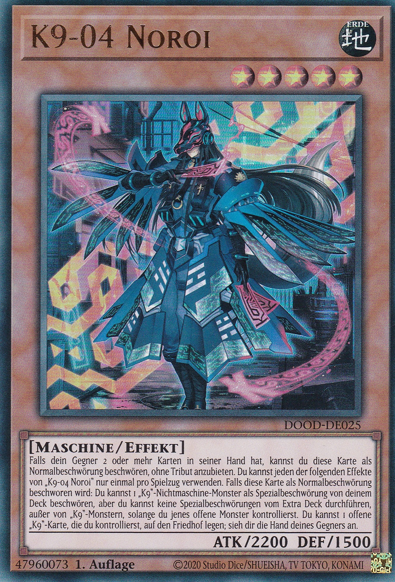 K9-04 Noroi – DOOD-DE025 – Ultra Rare – 1. Auflage – Deutsch – Doom of Dimensions