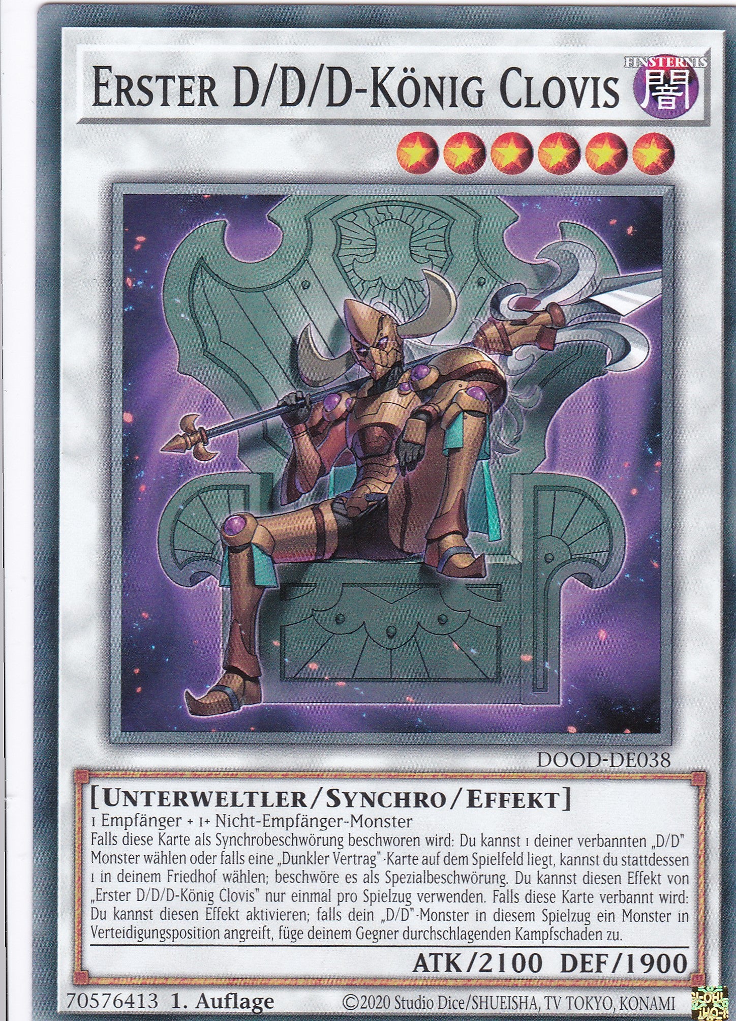 Erster D/D/D-König Clovis – DOOD-DE038 – Common – 1. Auflage – Deutsch – Doom of Dimensions