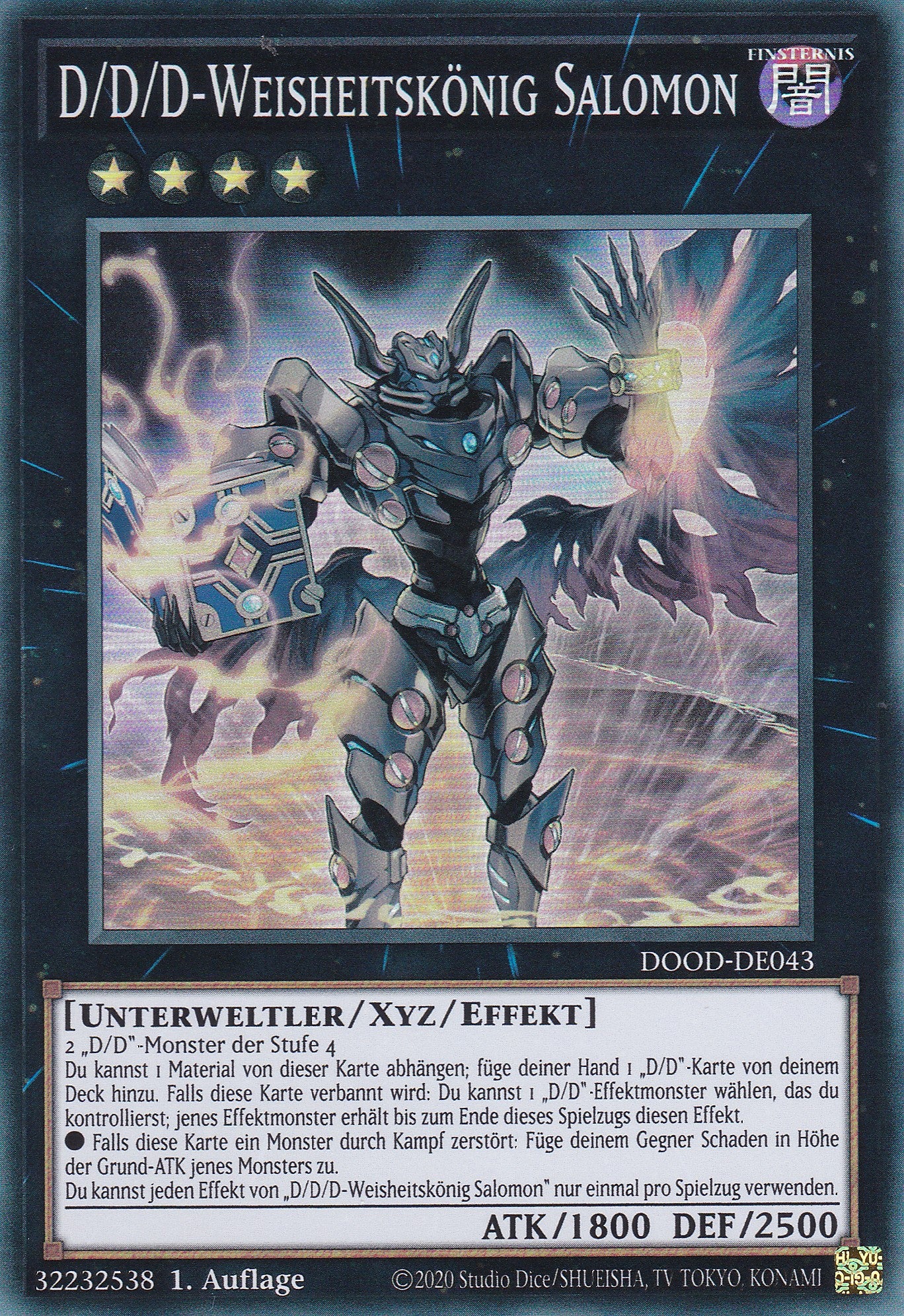 D/D/D-weisheitskönig Salomon – DOOD-DE043 – Super Rare – 1. Auflage – Deutsch – Doom of Dimensions