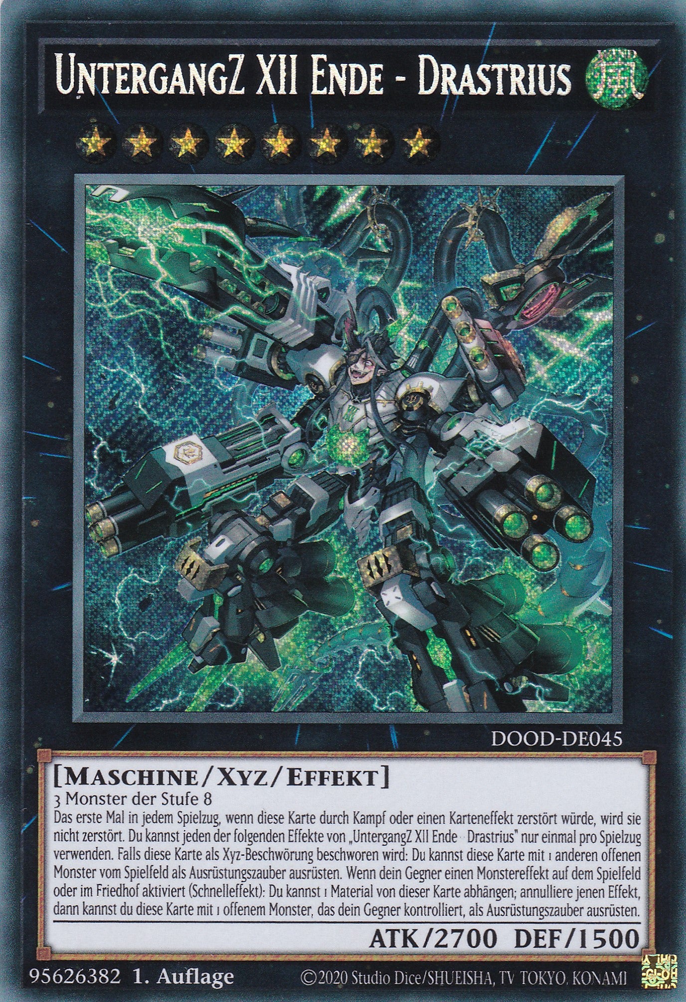 UntergangZ XII Ende - Drastrius – DOOD-DE045 – Secret Rare – 1. Auflage – Deutsch – Doom of Dimensions