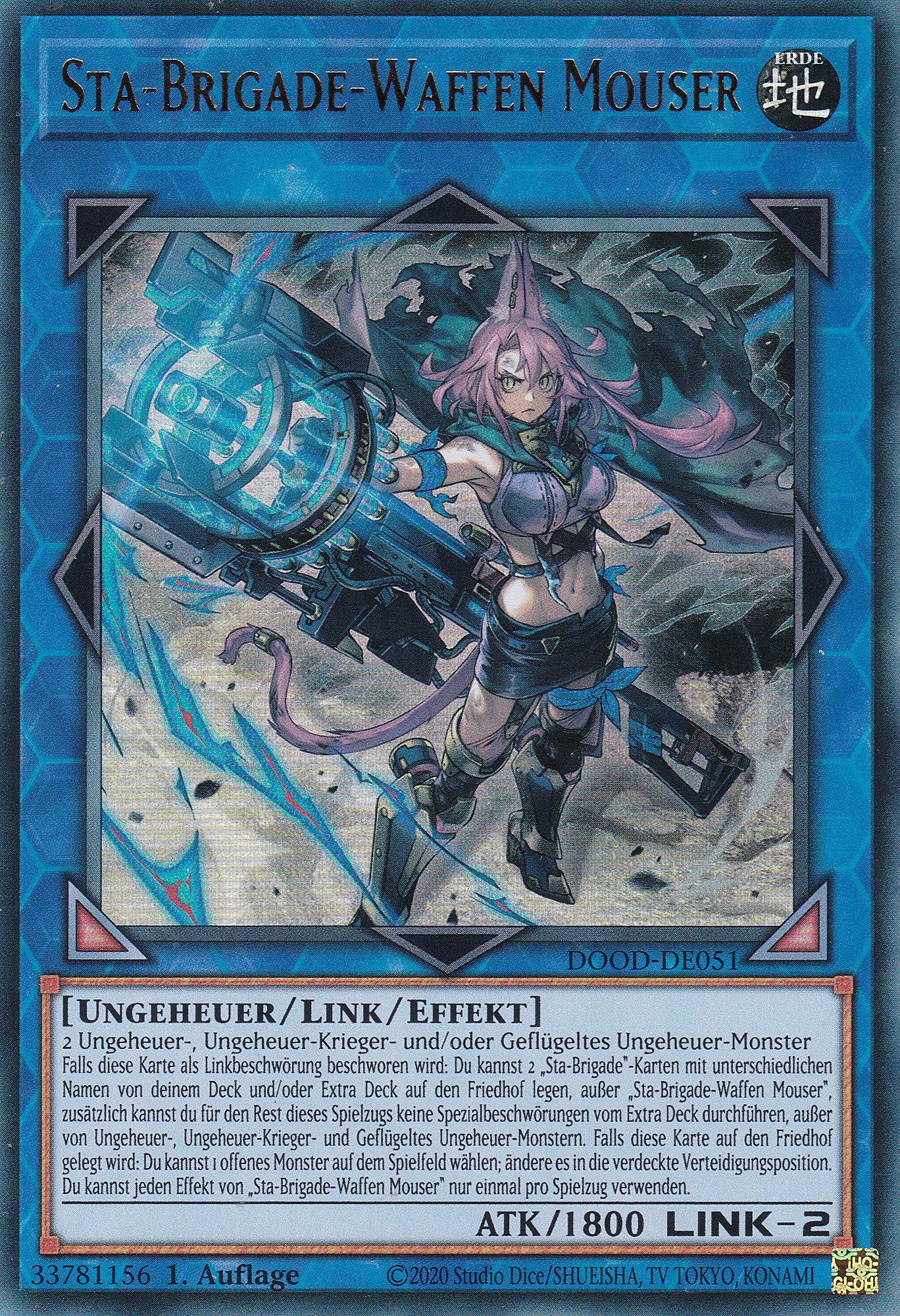 Sta-Brigade-Waffen Mouser – DOOD-DE051 – Ultra Rare – 1. Auflage – Deutsch – Doom of Dimensions