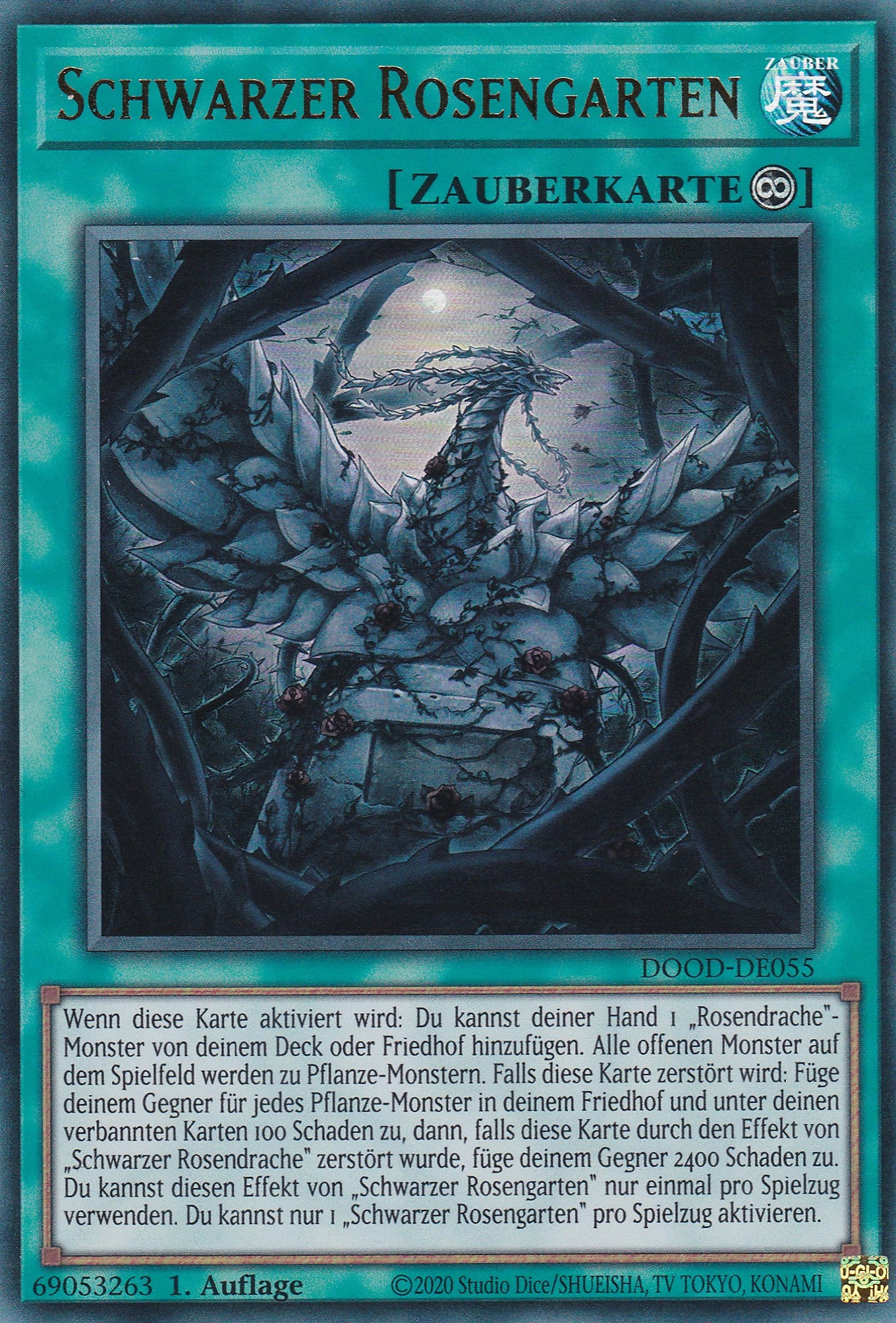 Schwarzer Rosengarten – DOOD-DE055 – Ultra Rare – 1. Auflage – Deutsch – Doom of Dimensions