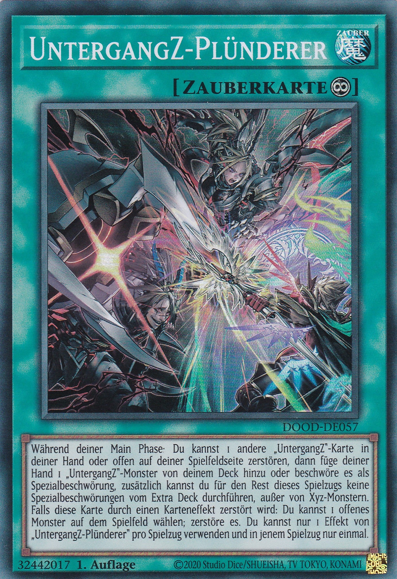 UntergangZ-Plünderer – DOOD-DE057 – Super Rare – 1. Auflage – Deutsch – Doom of Dimensions