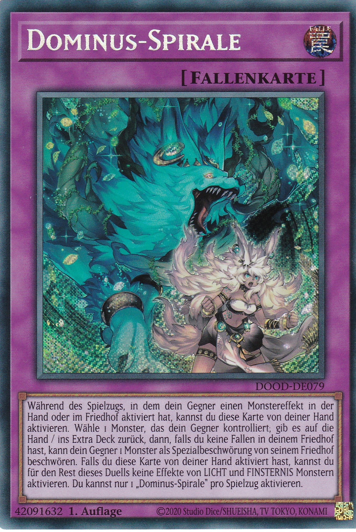 Dominus-Spirale – DOOD-DE079 – Secret Rare – 1. Auflage – Deutsch – Doom of Dimensions