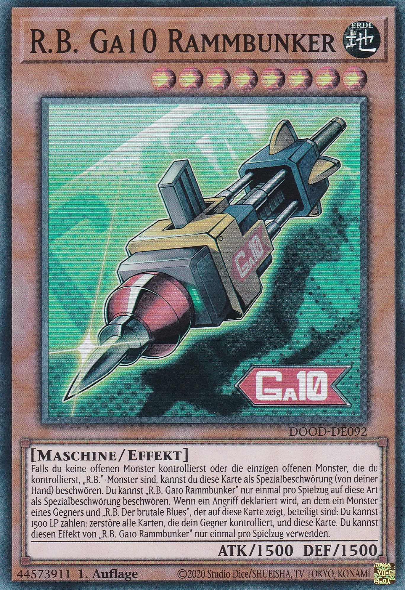 R.B. Ga10 Rammbunker – DOOD-DE092 – Super Rare – 1. Auflage – Deutsch – Doom of Dimensions