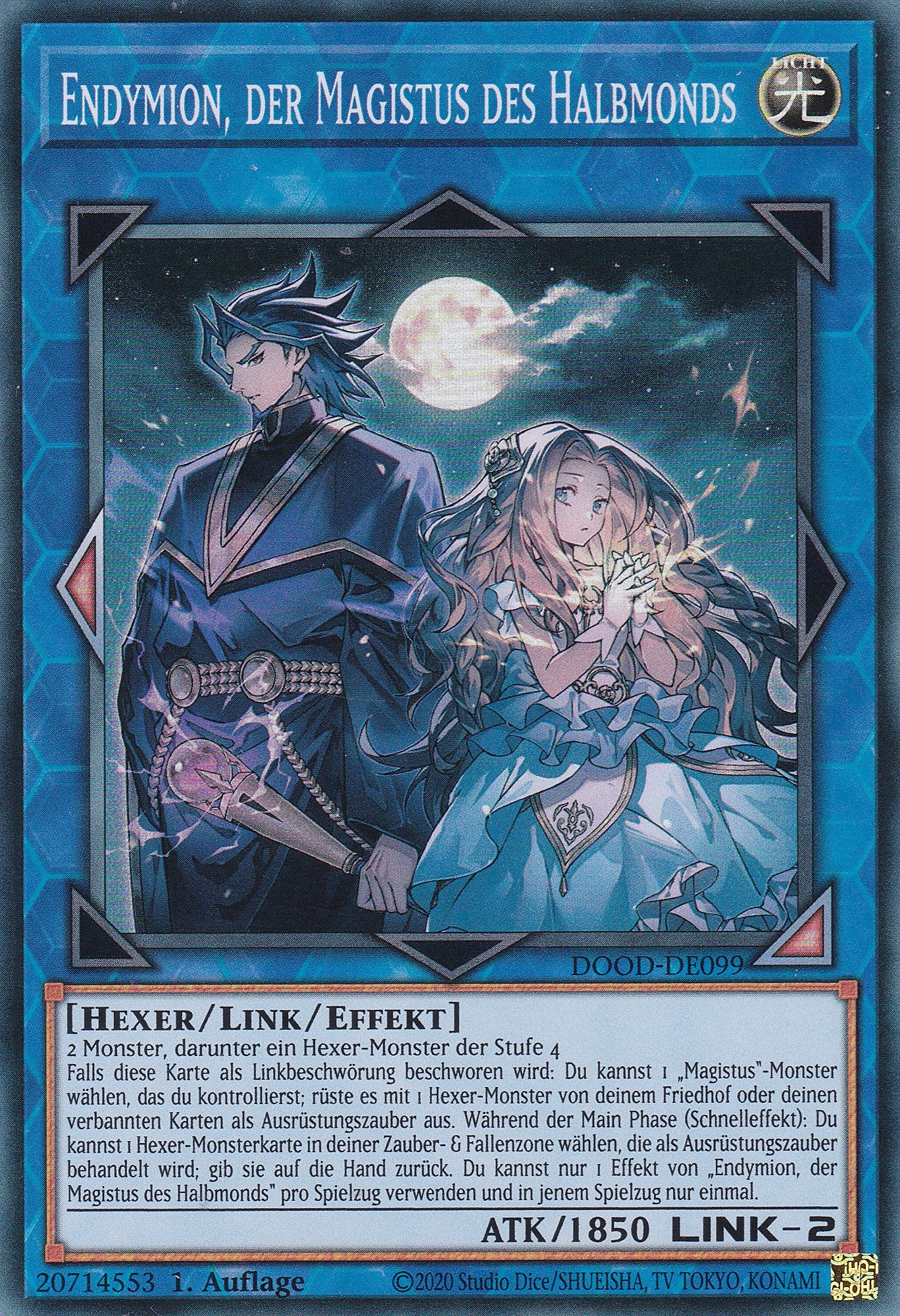 Endymion, der Magistus des Halbmonds – DOOD-DE099 – Super Rare – 1. Auflage – Deutsch – Doom of Dimensions