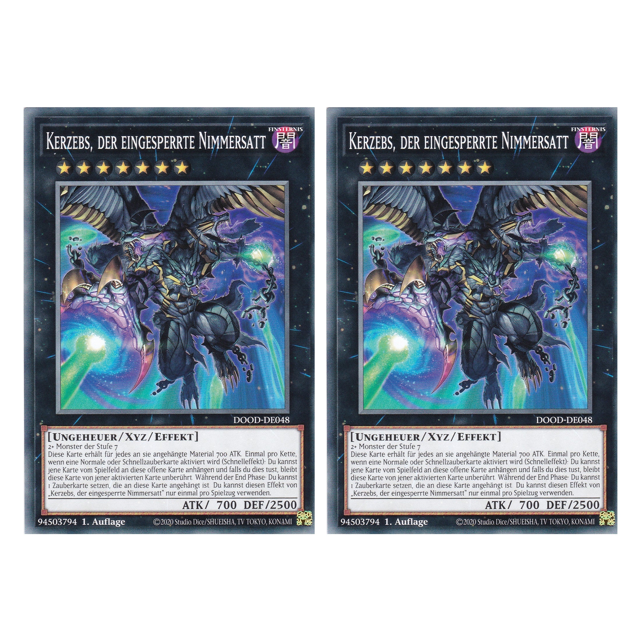 Kerzebs, der eingesperrte Nimmersatt - DOOD-DE048 - Common - Deutsch - 1. Auflage - Doom of Dimensions - Duo Set (2 Stück) - Yu-Gi-Oh!