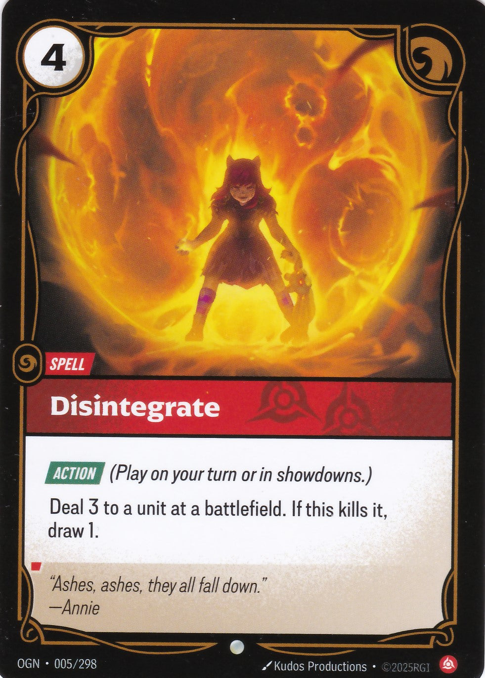 Disintegrate - OGN-005 - Common - EN - Origins