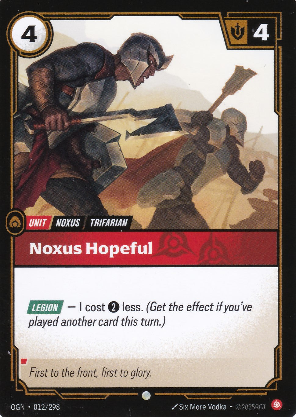 Noxus Hopeful - OGN-012 - Common - EN - Origins