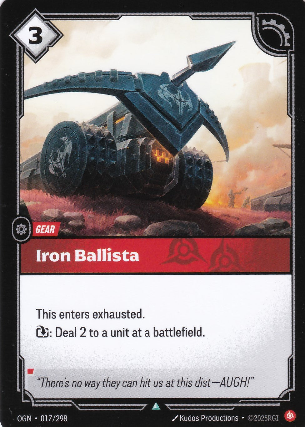 Iron Ballista - OGN-017 - Uncommon - EN - Origins