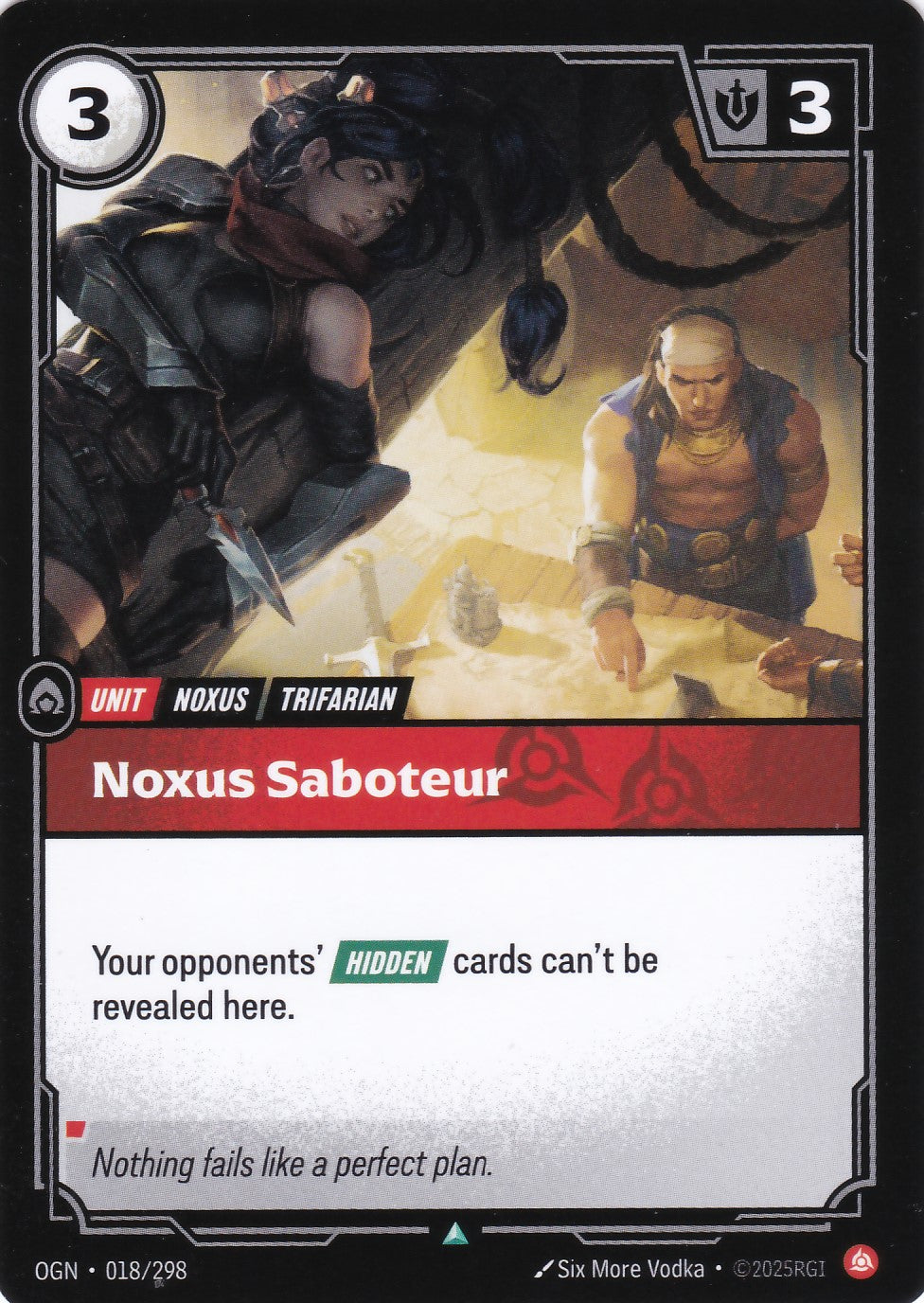 Noxus Saboteur - OGN-018 - Uncommon - EN - Origins