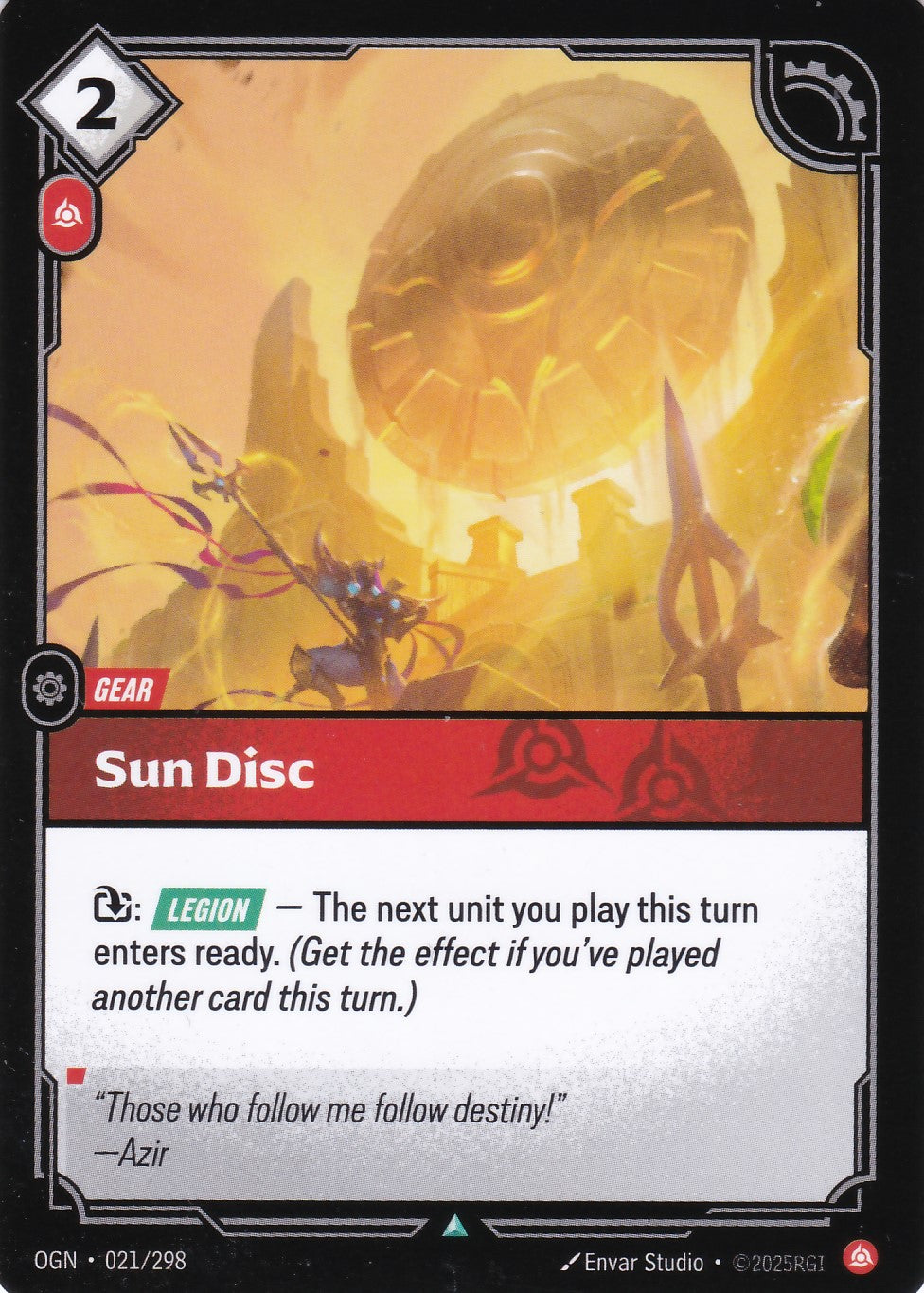 Sun Disc - OGN-021 - Uncommon - EN - Origins