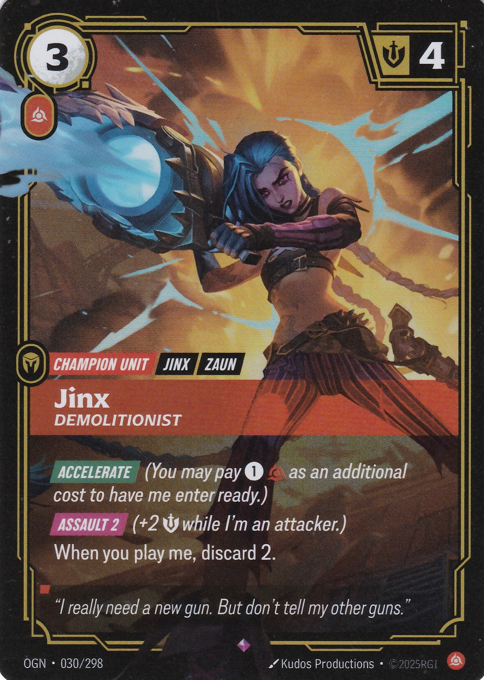 Jinx, Demolitionist - OGN-030 - Rare - EN - Origins