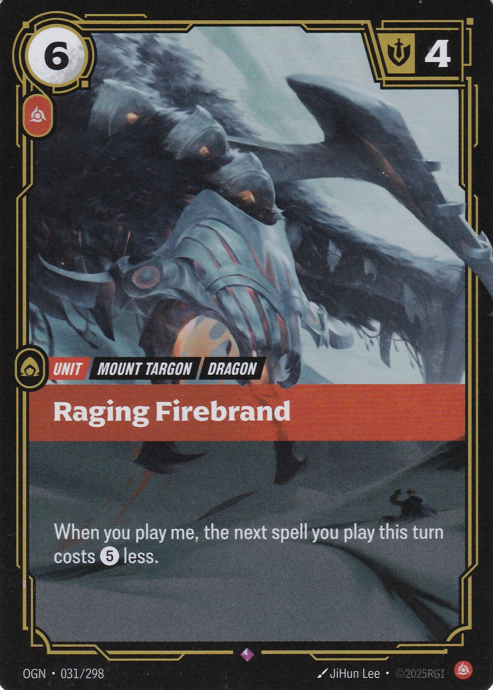 Raging Firebrand - OGN-031 - Rare - EN - Origins