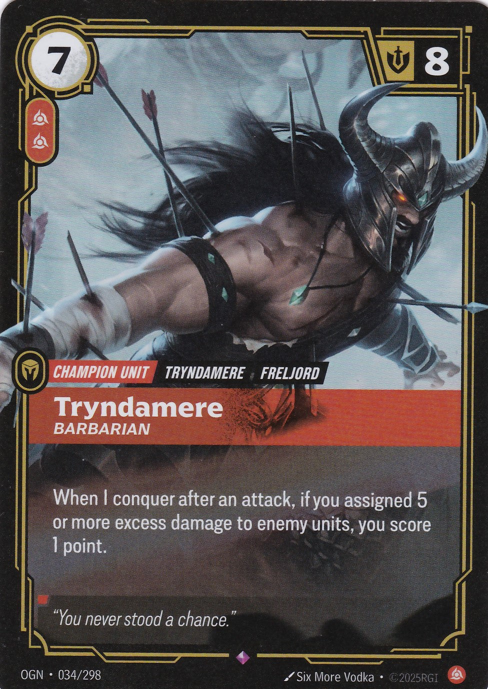Tryndamere, Barbarian - OGN-034 - Rare - EN - Origins