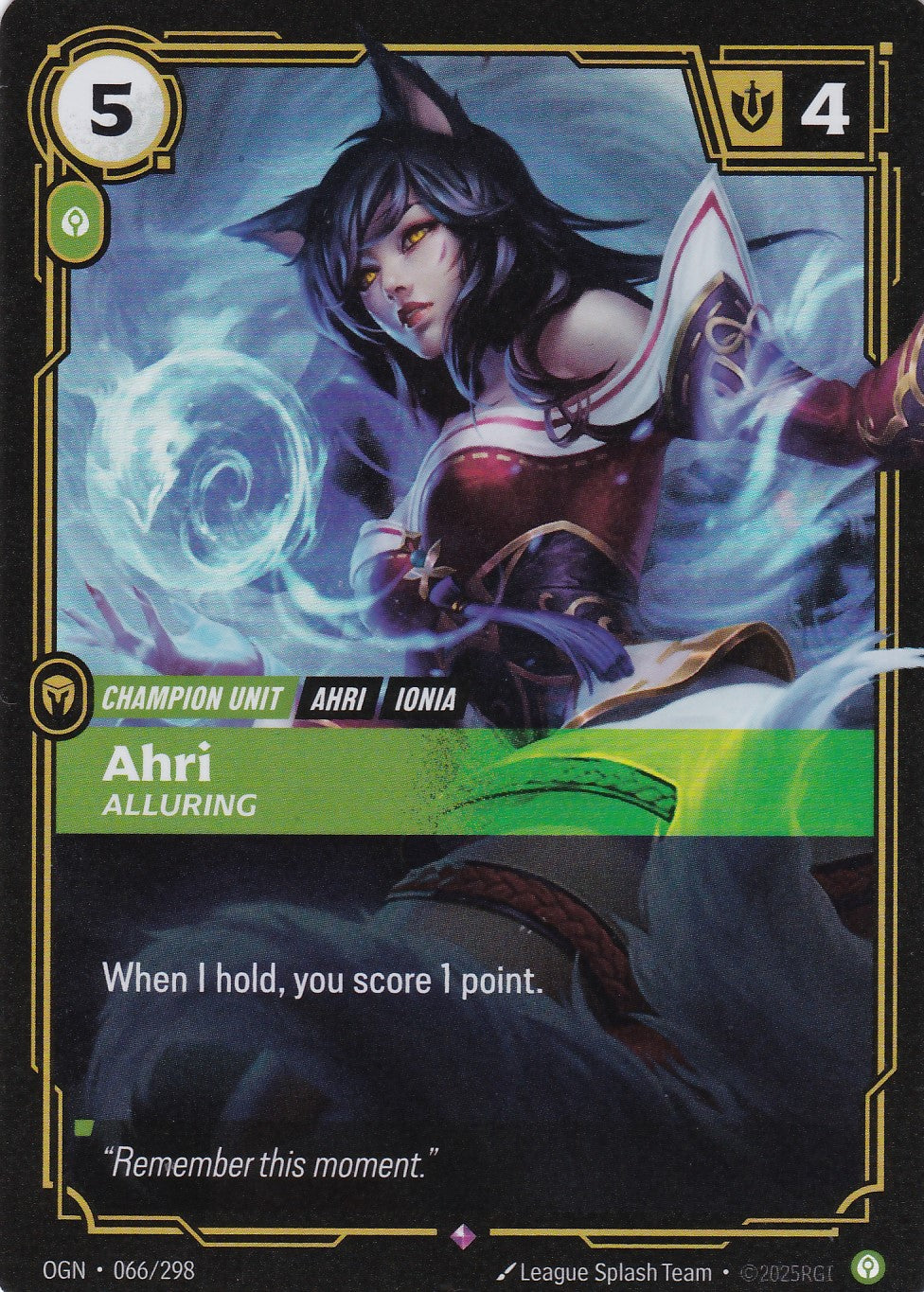 Ahri, Alluring - OGN-066 - Rare - EN - Origins