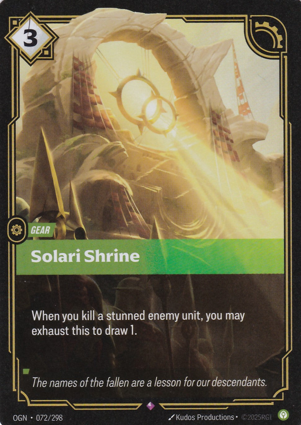 Solari Shrine - OGN-072 - Rare - EN - Origins