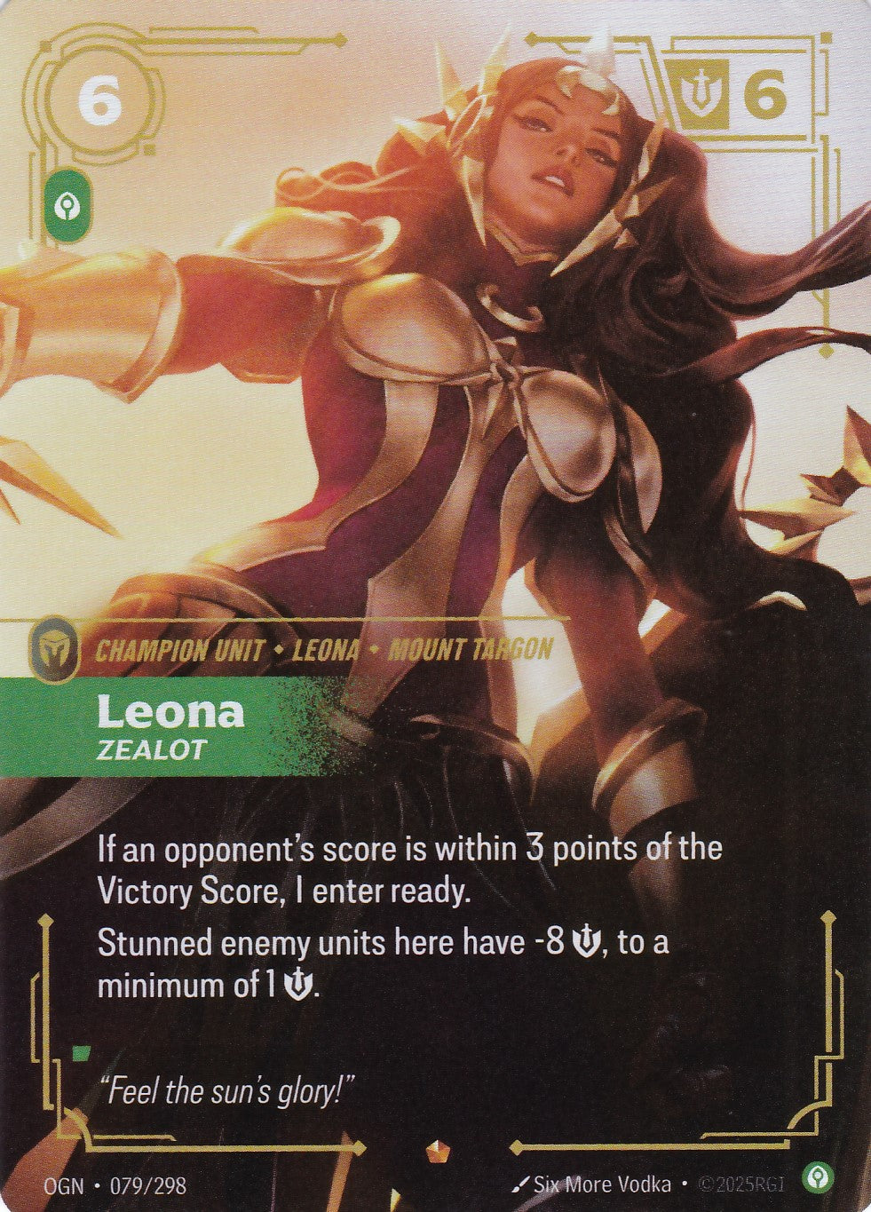 Leona, Zealot - OGN-079 - Epic - EN - Origins