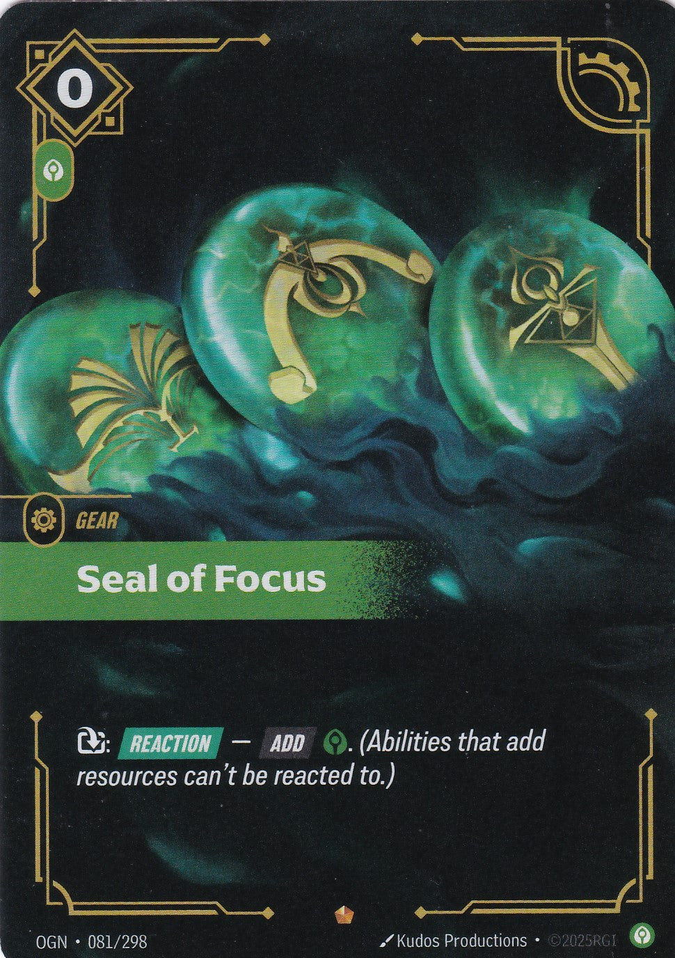 Seal of Focus - OGN-081 - Epic - EN - Origins