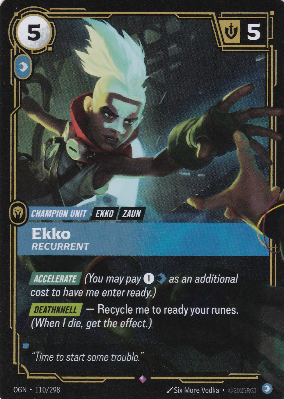 Ekko, Recurrent - OGN-110 - Rare - EN - Origins