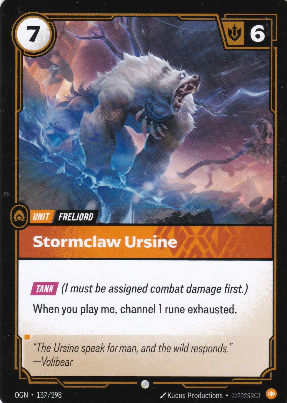 Stormclaw Ursine - OGN-137 - Common - EN - Origins
