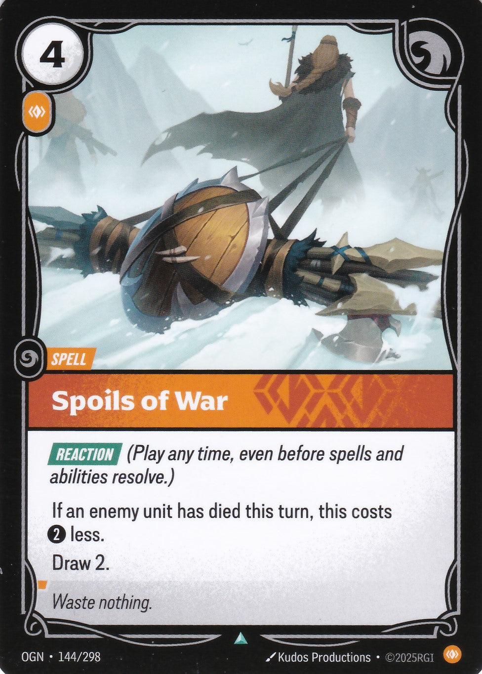 Spoils of War - OGN-144 - Uncommon - EN - Origins