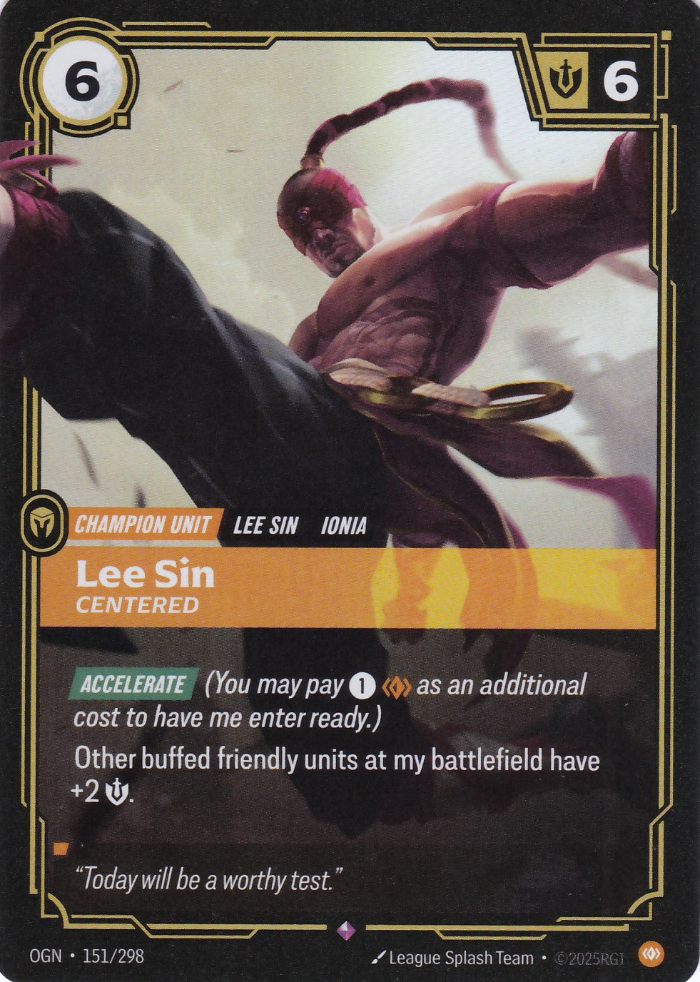 Lee Sin, Centered - OGN-151 - Rare - EN - Origins