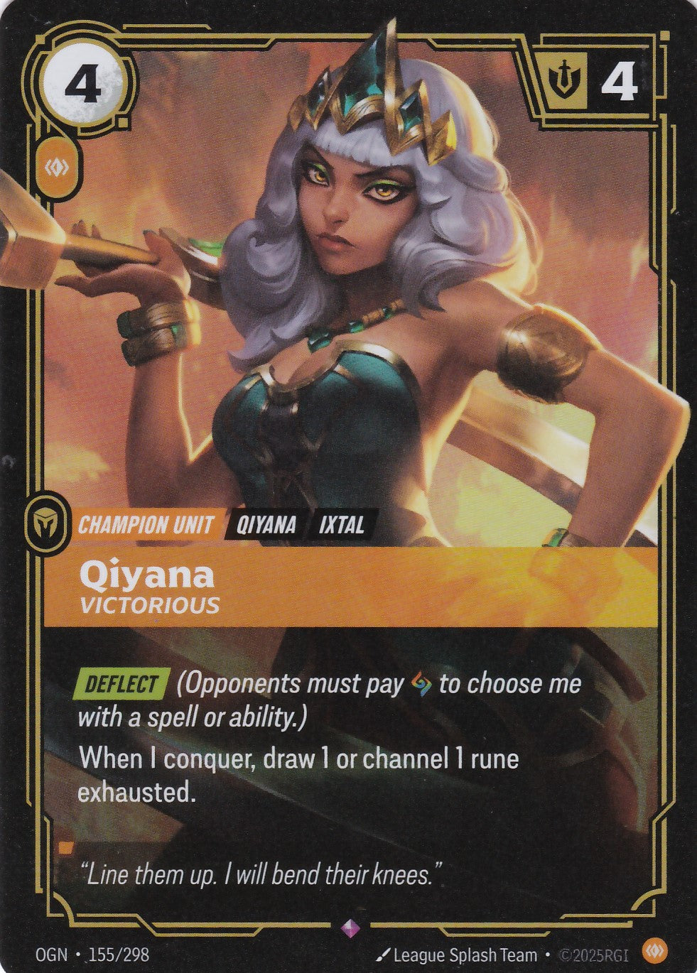 Qiyana, Victorious - OGN-155 - Rare - EN - Origins