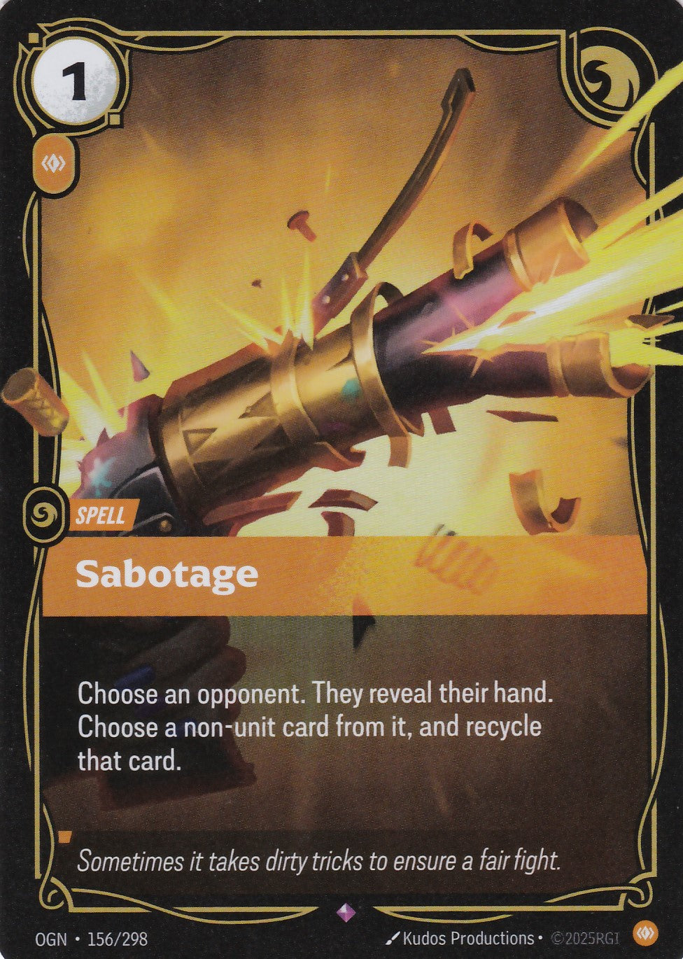 Sabotage - OGN-156 - Rare - EN - Origins