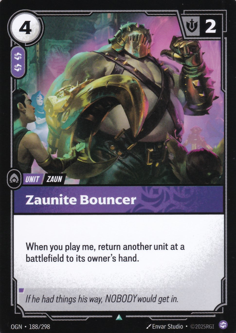 Zaunite Bouncer - OGN-188 - Uncommon - EN - Origins