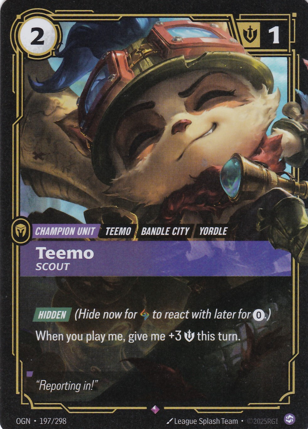 Teemo, Scout - OGN-197 - Rare - EN - Origins