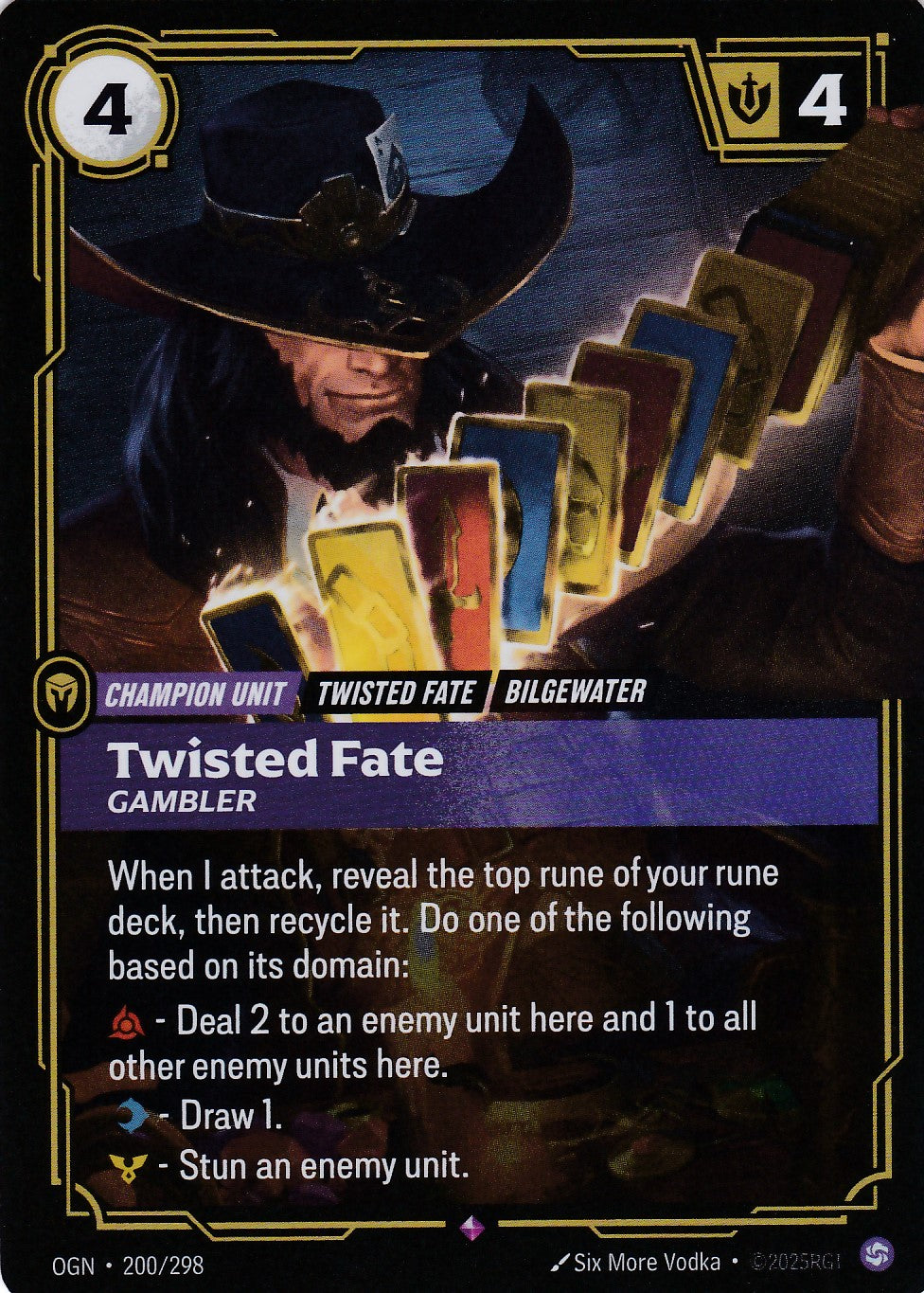 Twisted Fate, Gambler - OGN-200 - Rare - EN - Origins