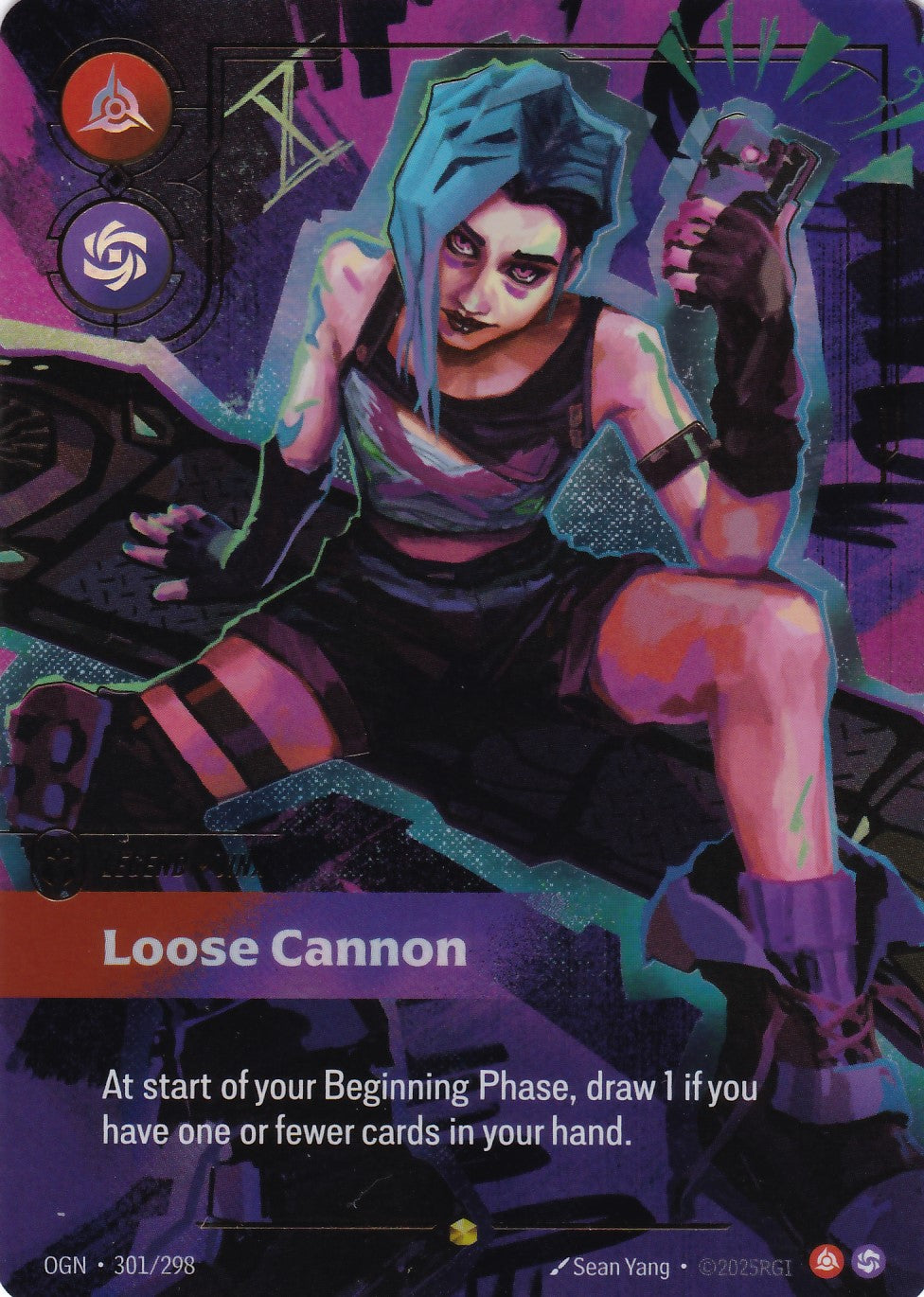 Jinx, Loose Cannon (Overnumbered) - OGN-301 - Showcase - EN - Origins