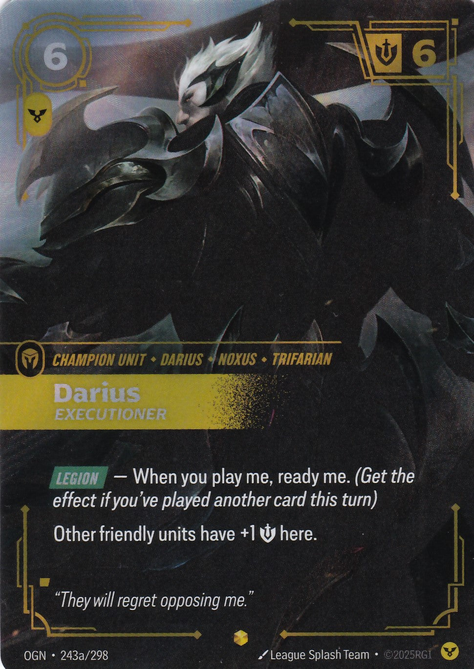 Darius, Executioner (Alt Art) - OGN-243a - Epic - EN - Origins