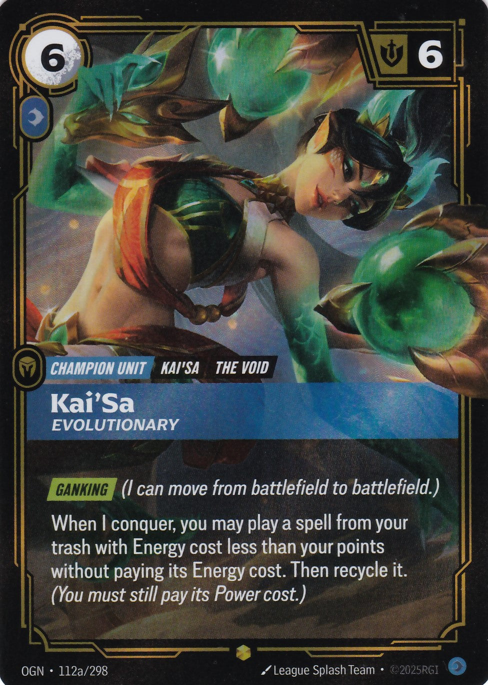 Kai'Sa, Evolutionary (Alt Art) - OGN-112a - Showcase - EN - Origins