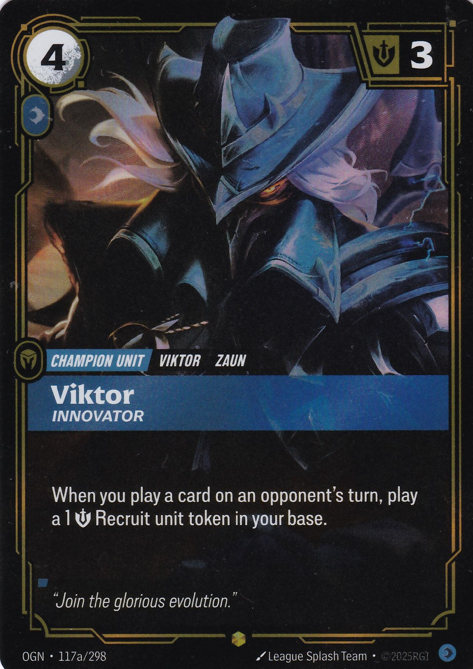 Viktor, Innovator (Alt Art) - OGN-117 - Showcase - EN - Origins