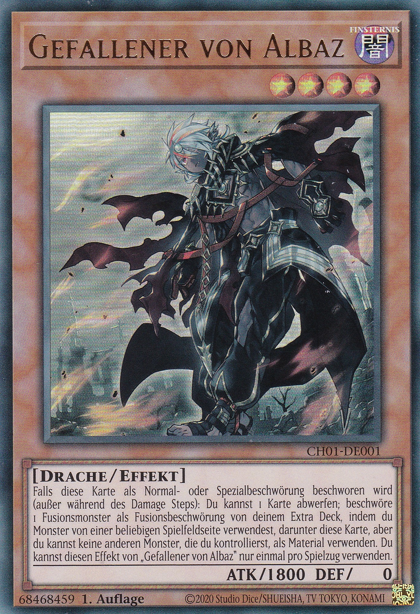 Gefallener von Albaz – CH01-DE001 – Ultra Rare – Deutsch – 1. Auflage – The Chronicles Deck: The Fallen & The Virtuous