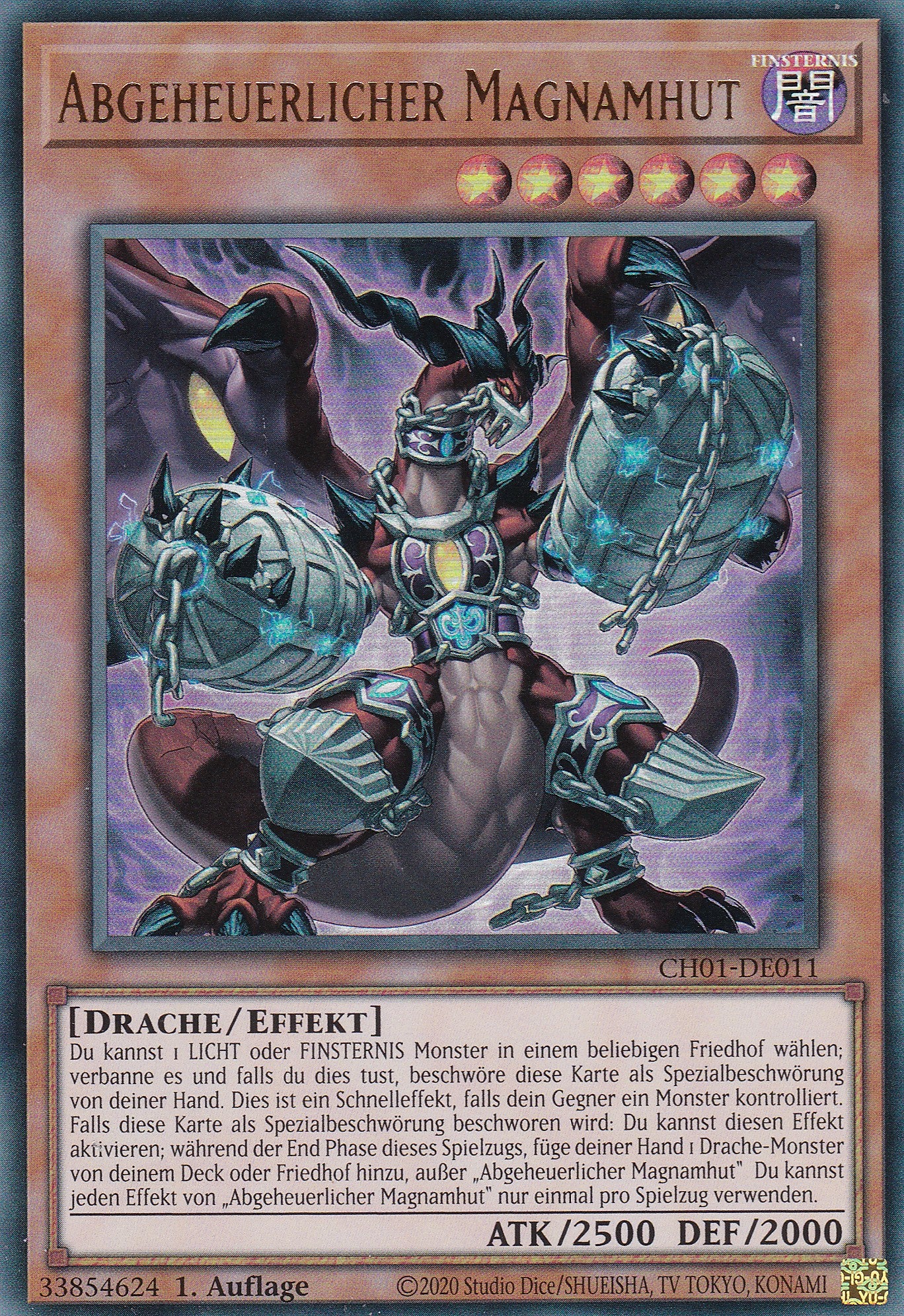 Abgeheuerlicher Magnamhut – CH01-DE011 – Ultra Rare – Deutsch – 1. Auflage – The Chronicles Deck: The Fallen & The Virtuous