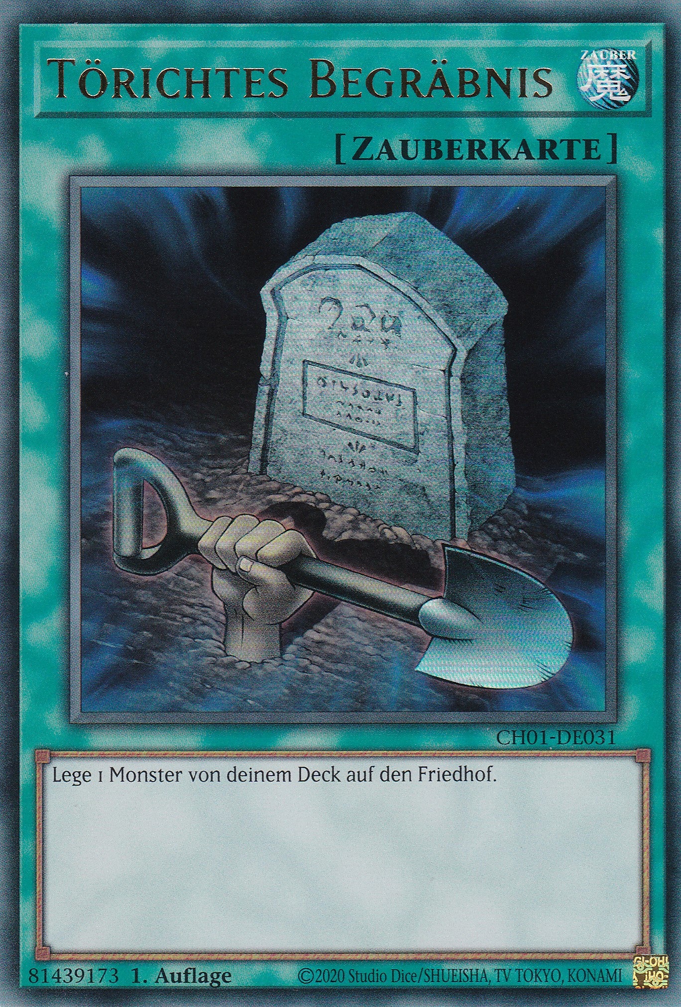 Törichtes Begräbnis – CH01-DE031 – Ultra Rare – Deutsch – 1. Auflage – The Chronicles Deck: The Fallen & The Virtuous