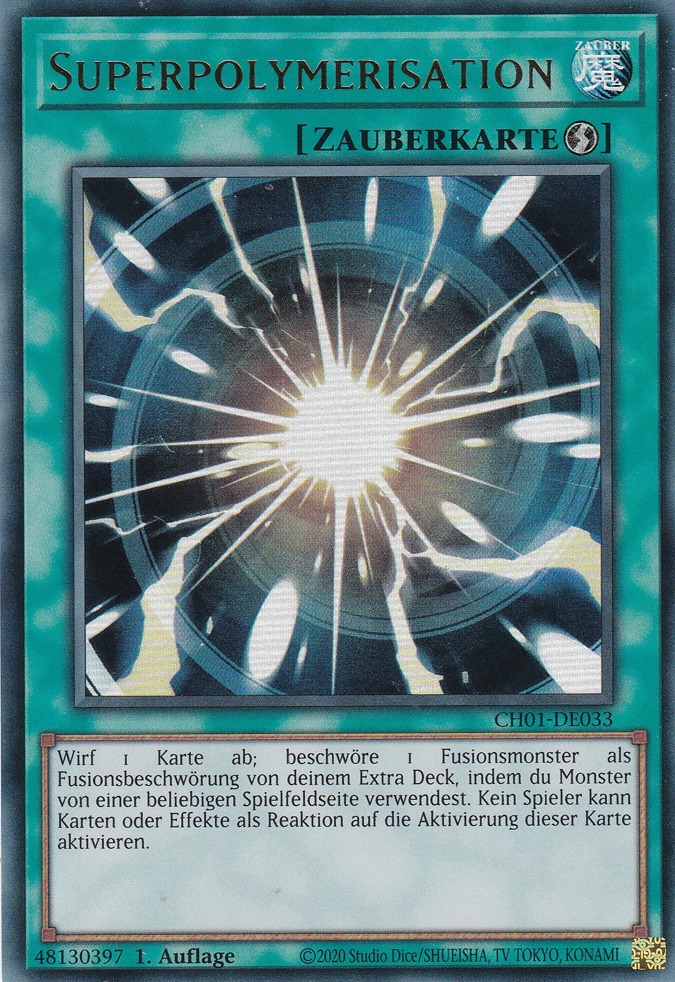 Superpolymerisation – CH01-DE033 – Ultra Rare – Deutsch – 1. Auflage – The Chronicles Deck: The Fallen & The Virtuous