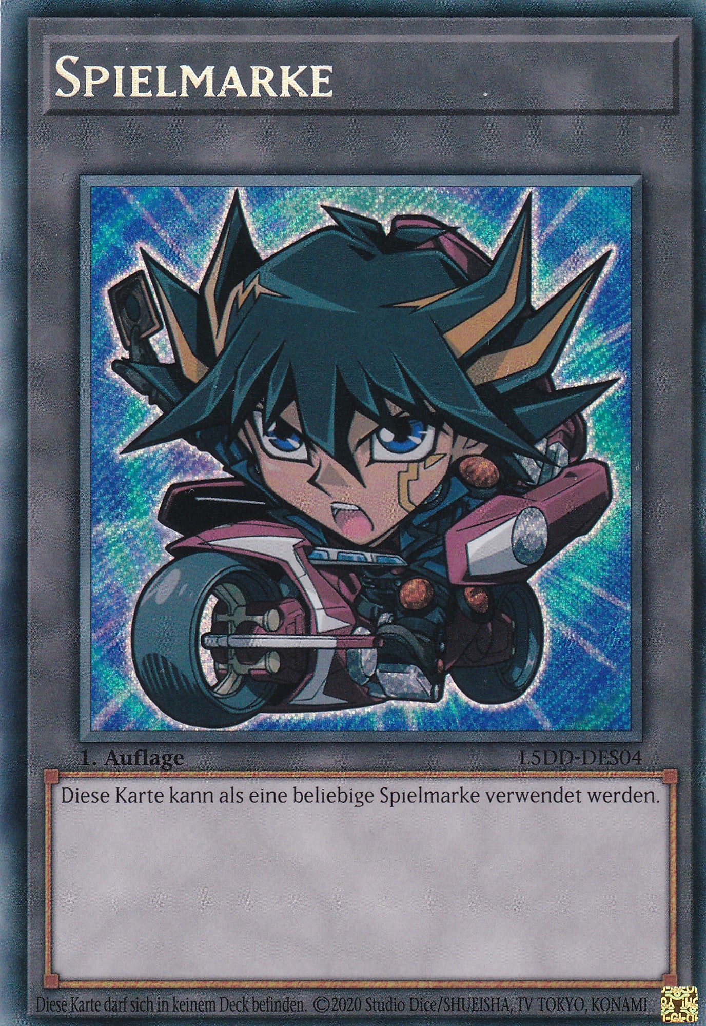 Token V.1 – L5DD-S04 – Secret Rare – DE – 1. Auflage – Legendary 5D's Decks